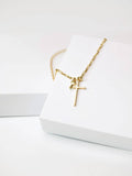 The Giving Keys - Cross and Mini Key Necklace
