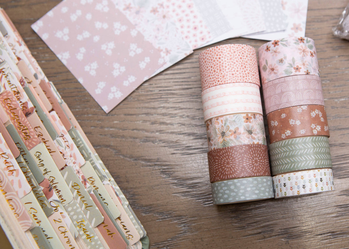 Bible Journaling Washi Tape Set - Floral
