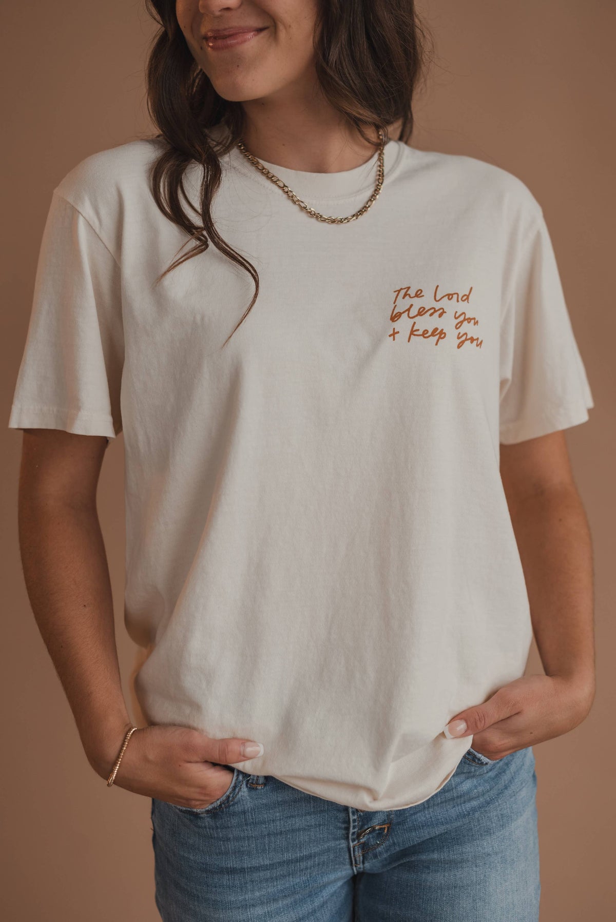 The Lord Bless You Tee by Dear Heart - Ivory