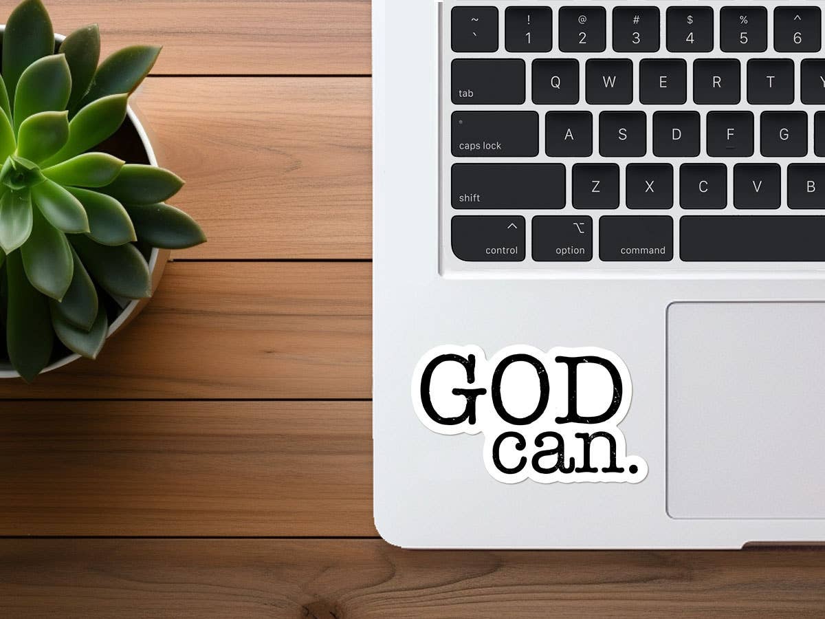 God Can Vinyl Bible Stickers