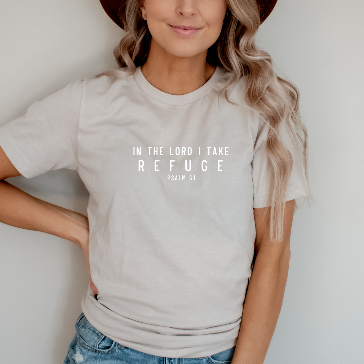 In the Lord I Take Refuge Psalm 61 Graphic Tee