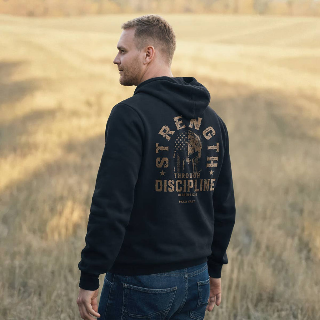 HOLD FAST® Strength Through Discipline Men's Hoodie