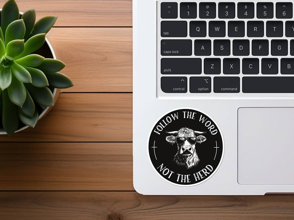 Follow the Word, Not the Herd Vinyl Sticker