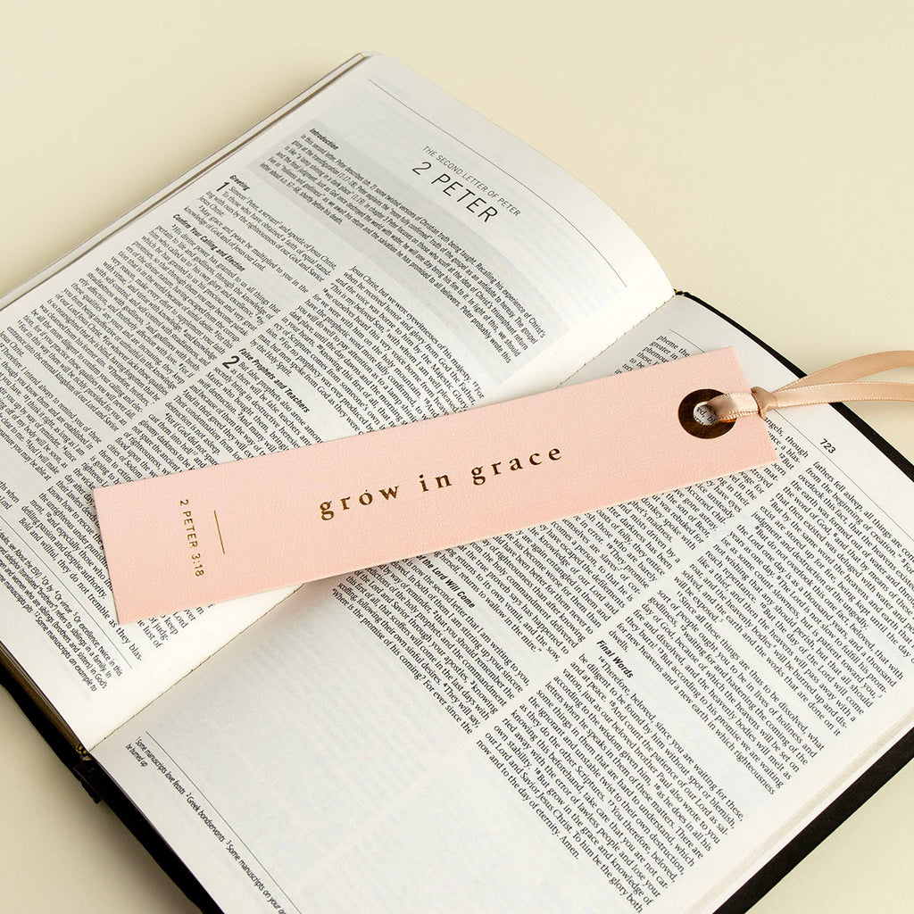 Grow in Grace Scripture Bookmark