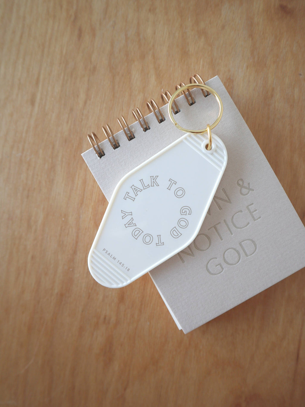 Talk to God Today Hotel Keychain